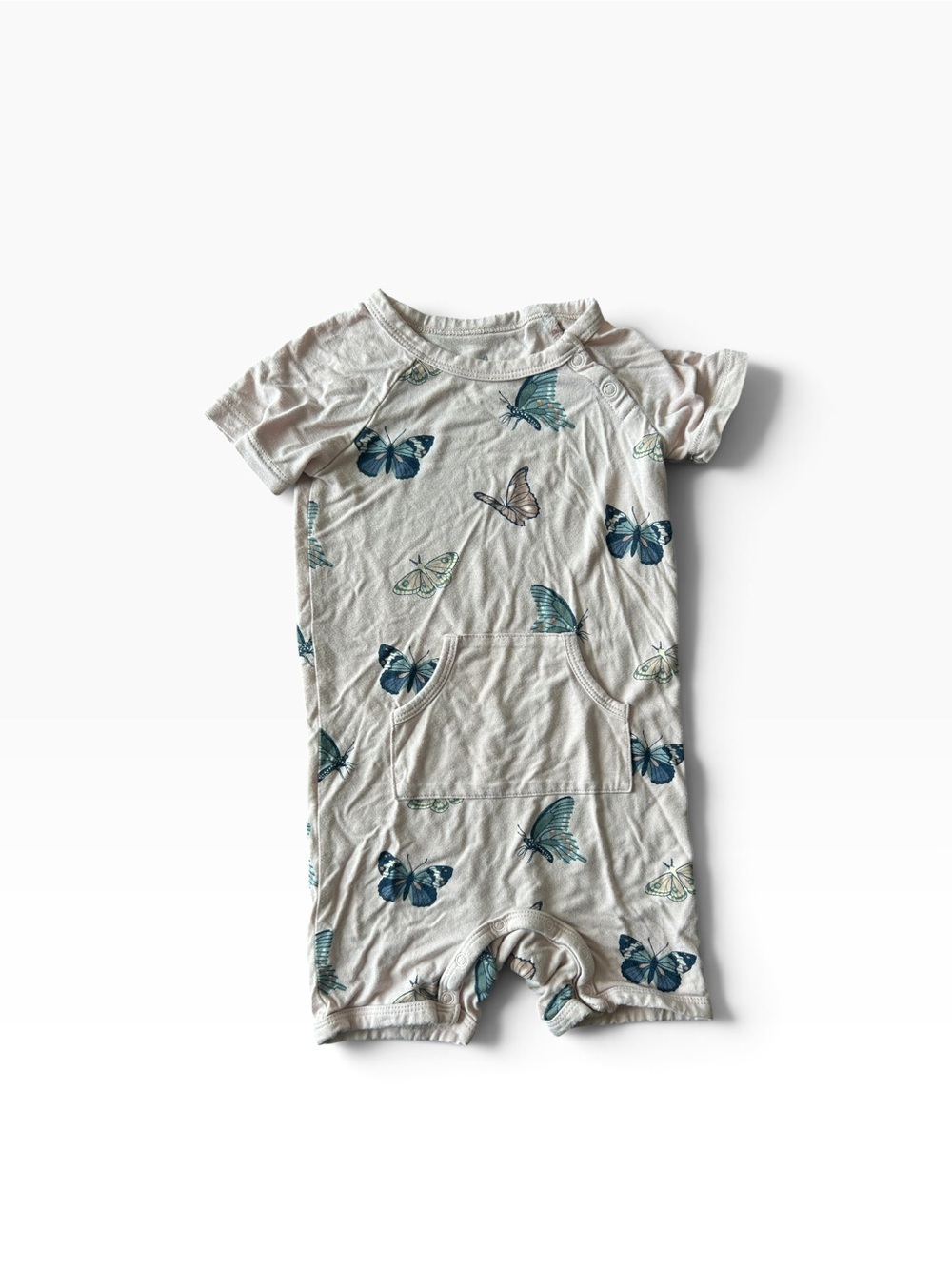 Kyte Butterfly Print One-Piece Romper